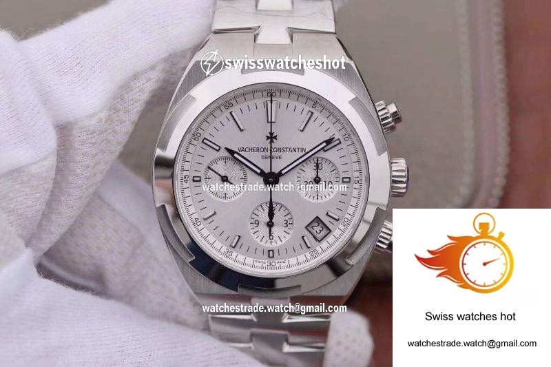 Vacheron Constantin Overseas Chronograph 5500V/110A-B075 8F Factory Silver Dial 1