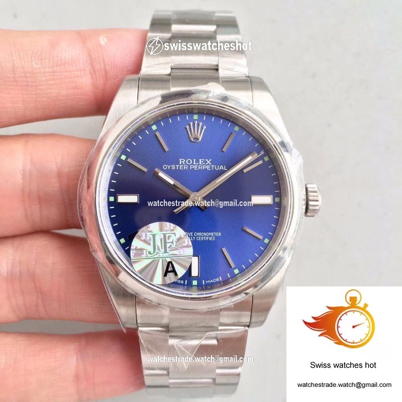 Rolex Oyster Perpetual 39 114300 JF Factory Blue Dial 1