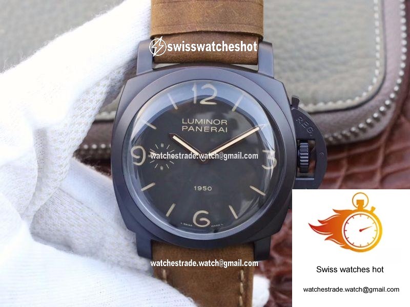 Panerai Luminor 1950 3 Days PAM 375 ZF Factory Black Dial 1