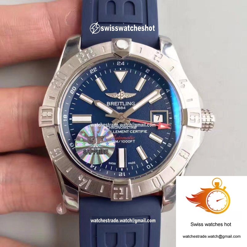 Breitling Avenger II GMT A3239011/BC35/170A GF Factory Blue Dial 1