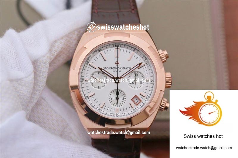 Vacheron Constantin Overseas Chronograph 5500V/000R-B074 8F Factory Silver Dial 1