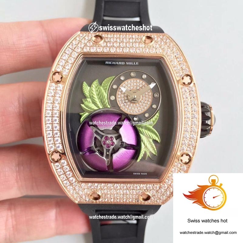 Richard Mille RM19-02 KV Factory Tourbillon Fleur Magnolia Dial 1