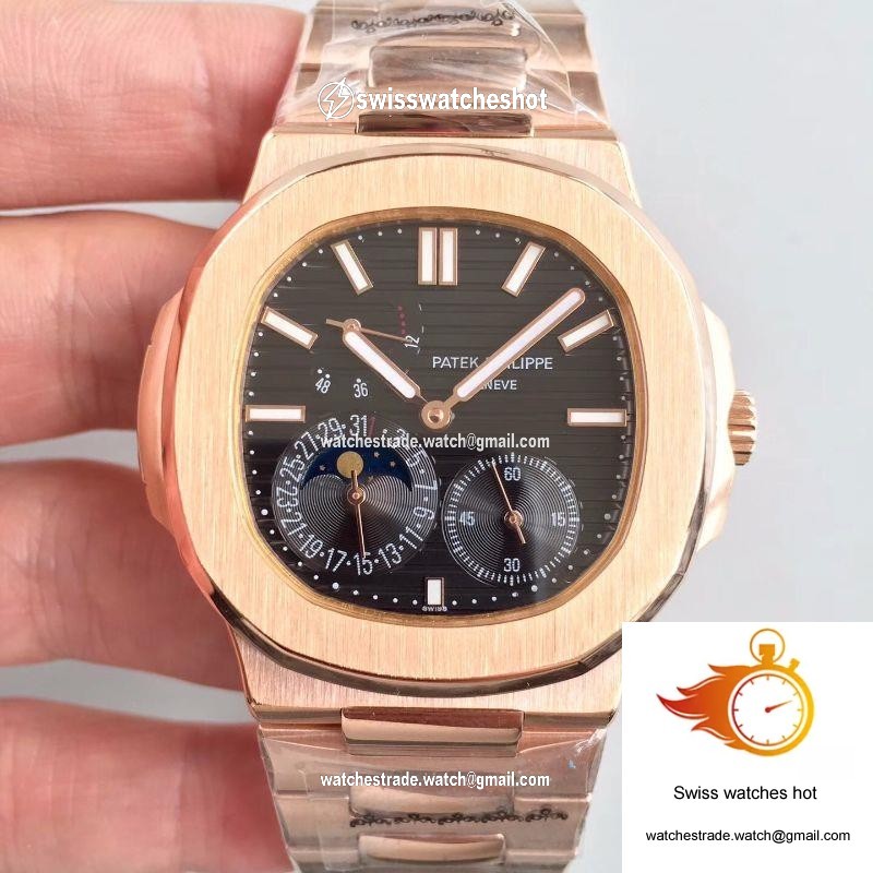 Patek Philippe Nautilus Moonphase 5712R-001 Black Dial 1