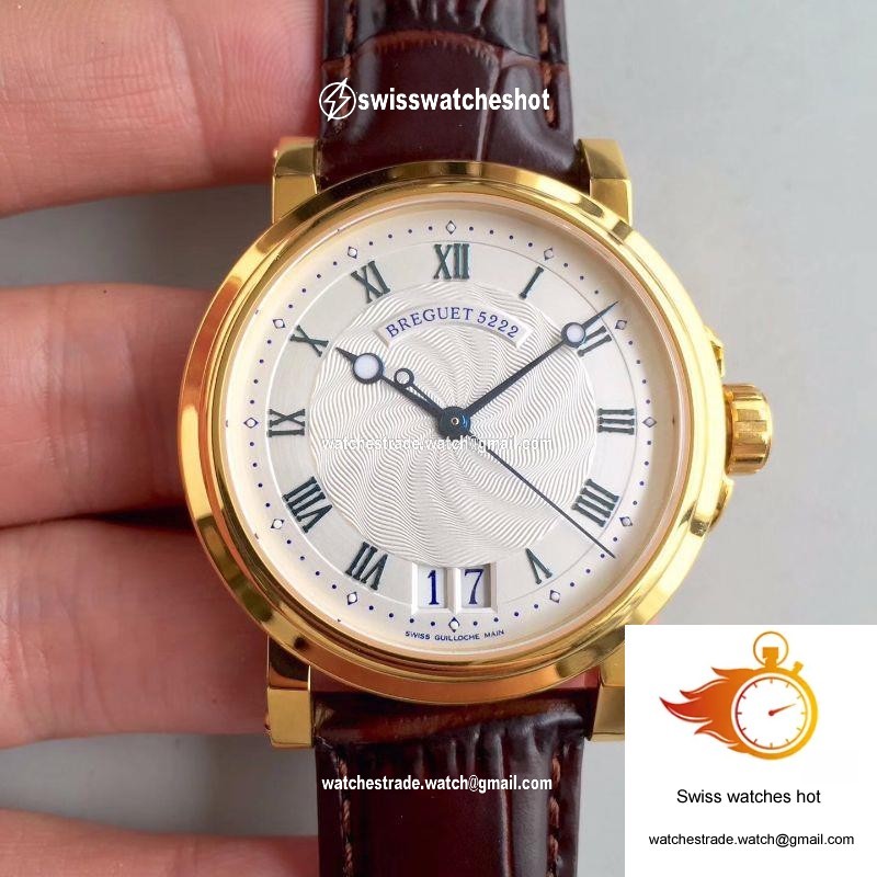 Breguet Marine Big Date 5817 5817BA/12/9V8 Silver Dial HG Factory 1