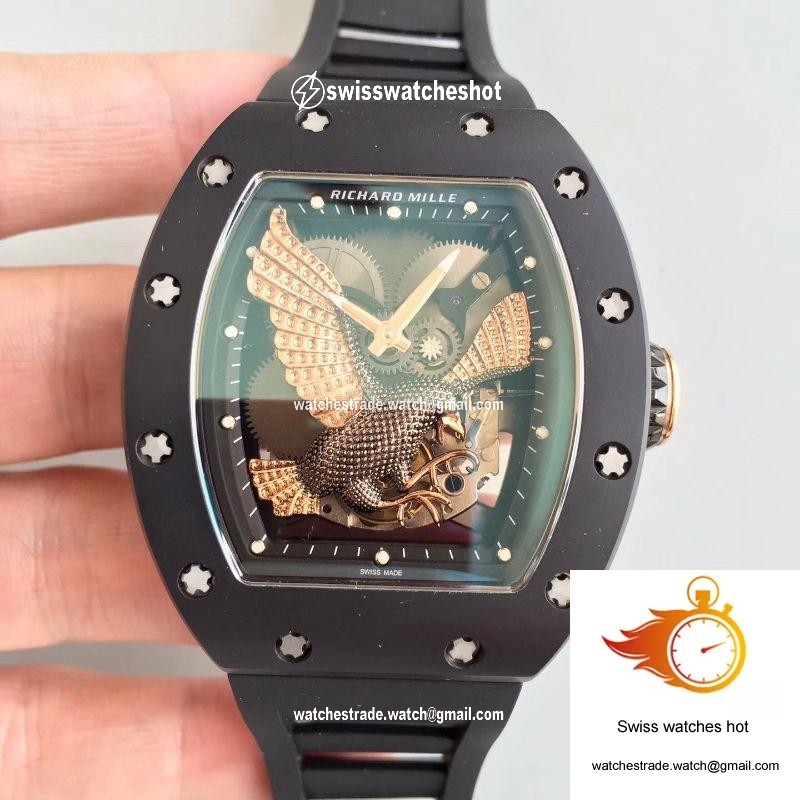Richard Mille RM023 Rose Gold Eagle Skeleton Dial 1
