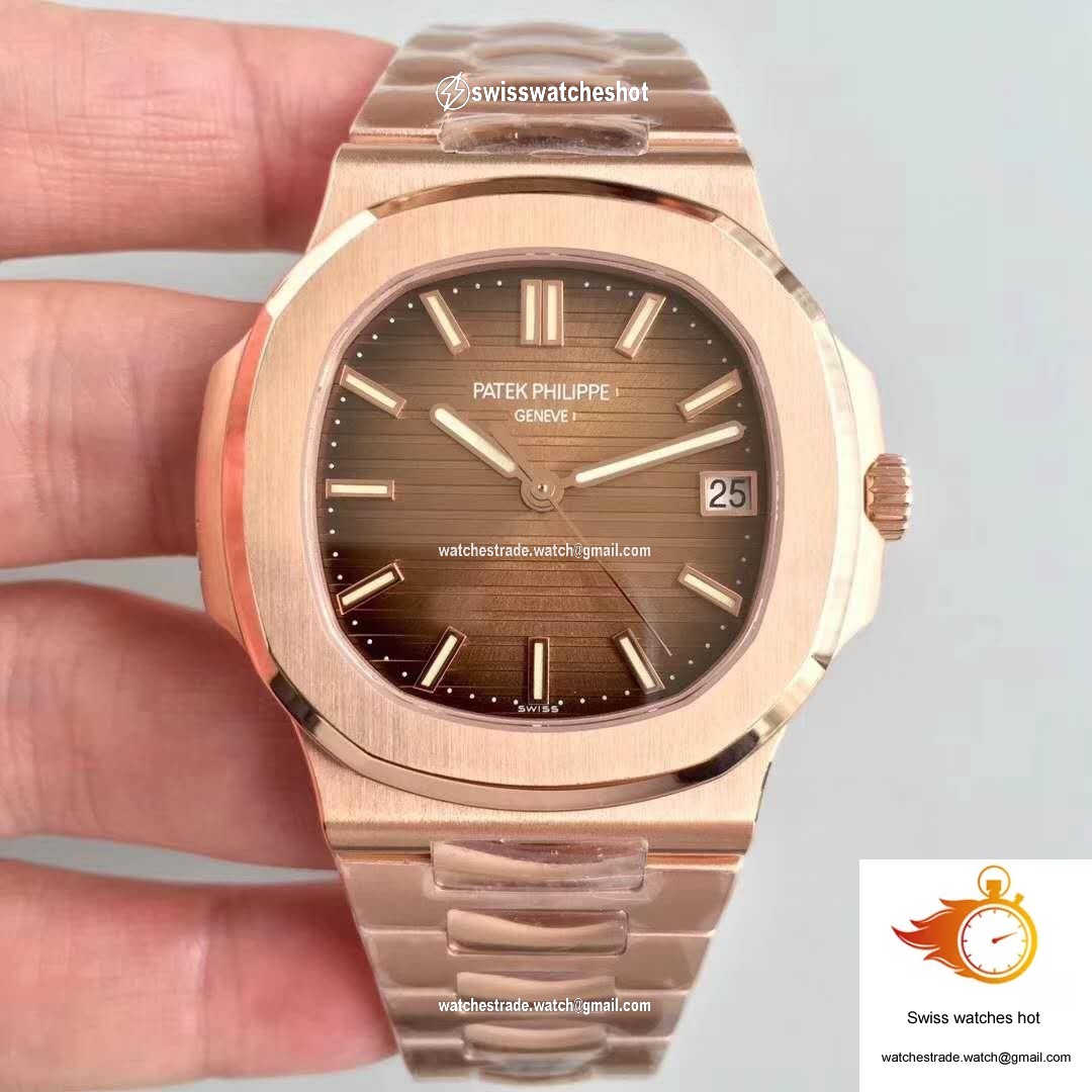 Patek Philippe Nautilus 5711/1R-001 PF Factory Rose Gold Chocolate Dial 1