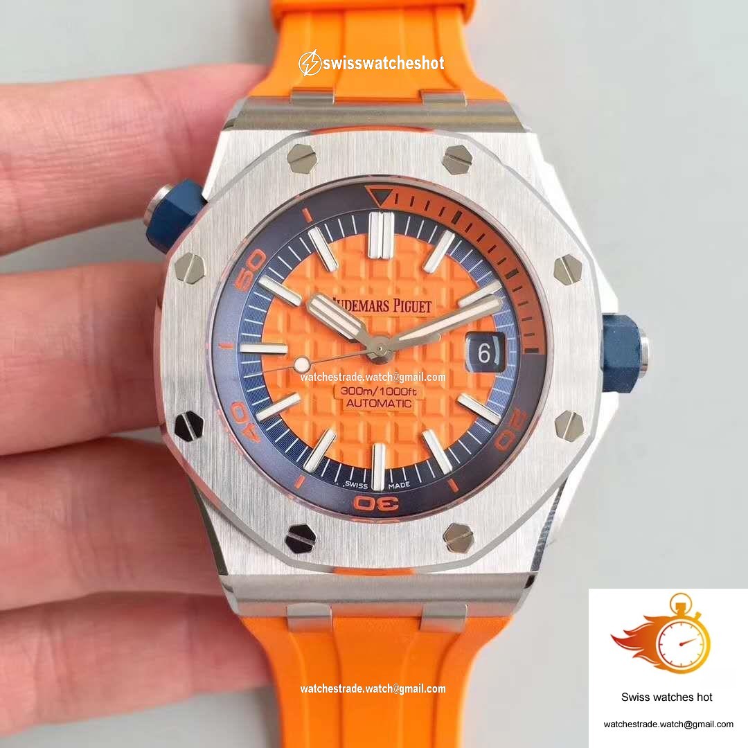 Audemars Piguet Royal Oak Offshore Diver 15710ST.OO.A070CA.01 JF Factory V3 Orange Dial 1