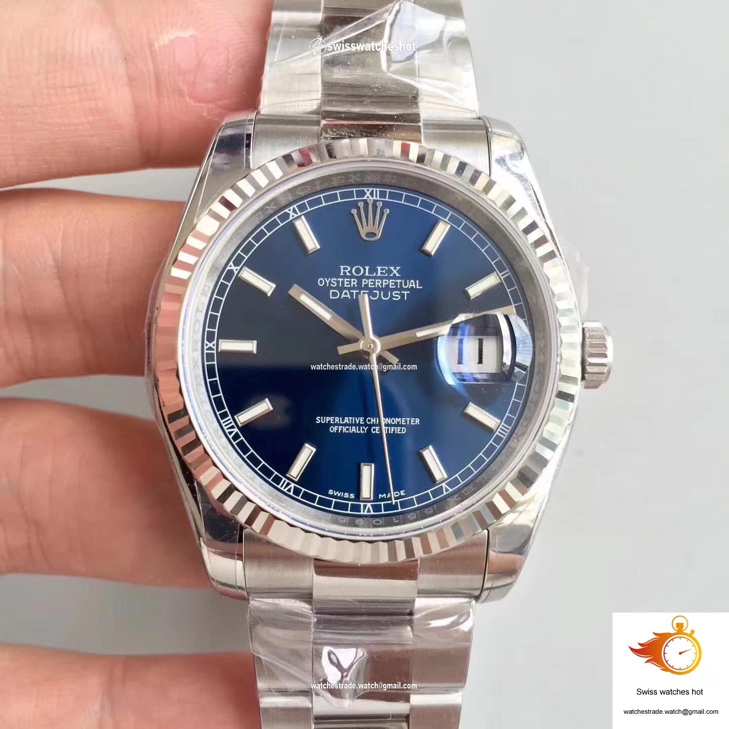 Rolex Datejust 116234 36mm AR Factory V2 Blue Dial 1