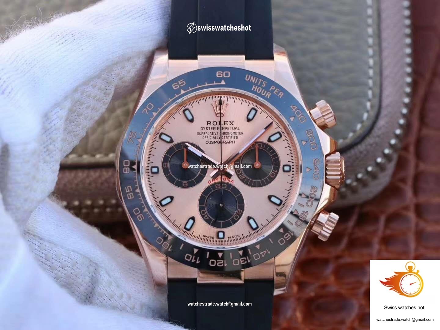 Rolex Daytona Cosmograph 116515LN Noob Factory Rose Gold Dial 1