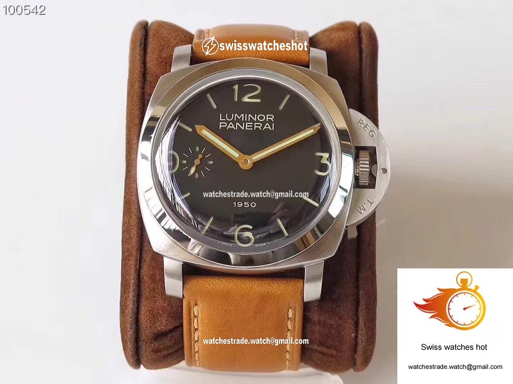 Panerai Luminor 1950 PAM127 ZF Factory Superlumed Black Dial 1