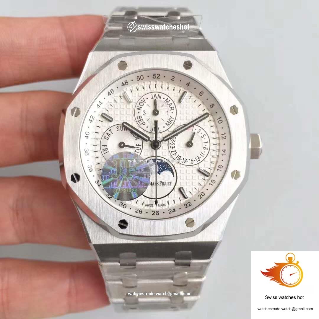 Audemars Piguet Royal Oak Perpetual Calendar 41MM 26574ST.OO.1220ST.01 JF Factory Silver Dial 1