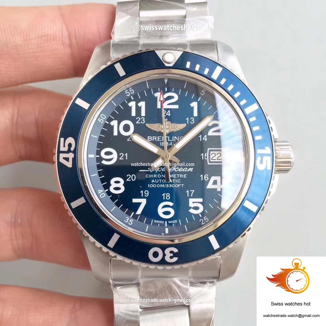 Breitling Superocean II 44MM A17392D8/C910-162A GF Factory Blue Dial 1