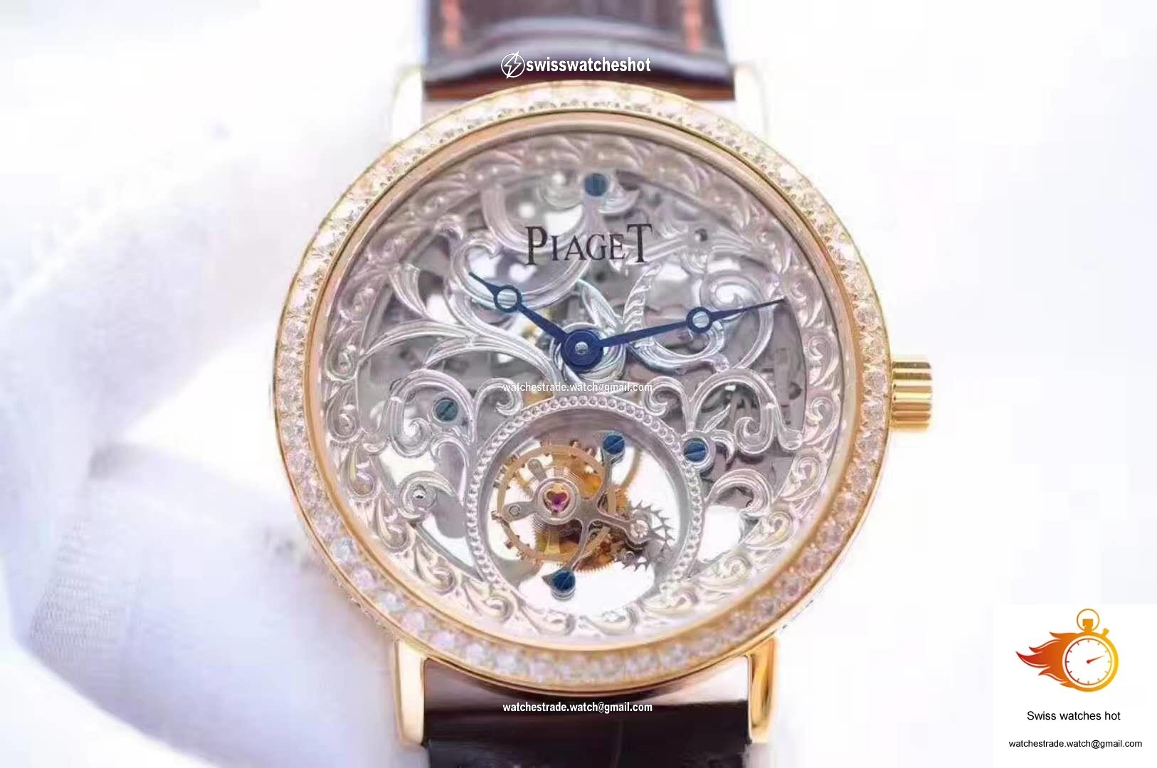 Piaget Tourbillon V6 Factory Carved Skeleton Dial 1