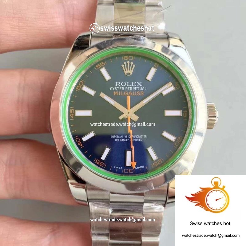 Rolex Milgauss 116400GV AR Factory Blue Dial 1