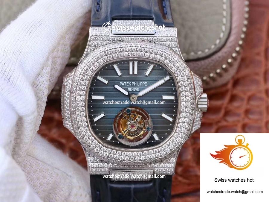 Patek Philippe Nautilus Jumbo 5711 Tourbillon Blue Dial R8 Factory 1