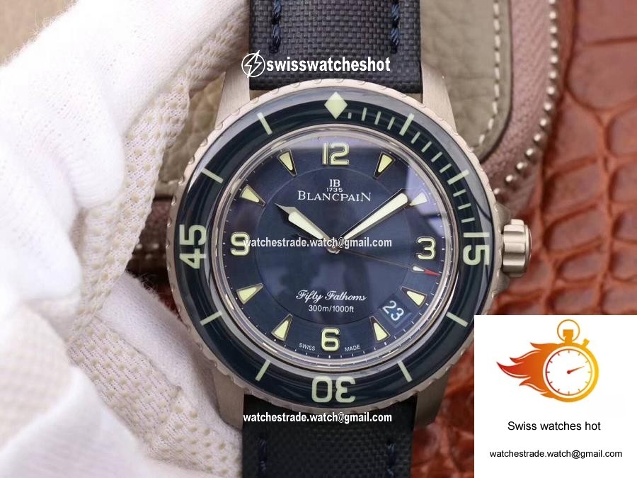 Blancpain Fifty Fathoms 5015-12B40-O52 ZF Factory Blue Dial 1
