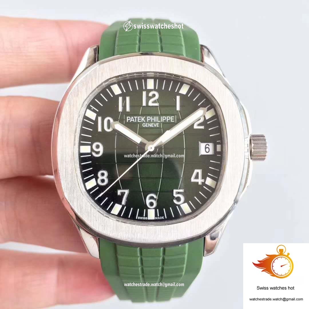 Patek Philippe Aquanaut Jumbo 5167A PF Factory Green Dial 1