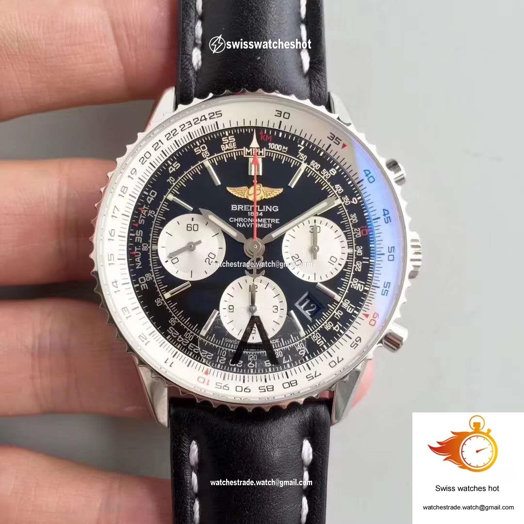 Breitling Navitimer GMT AB044121/BD24/441X/A20BA.1 JF Factory Black Dial 1