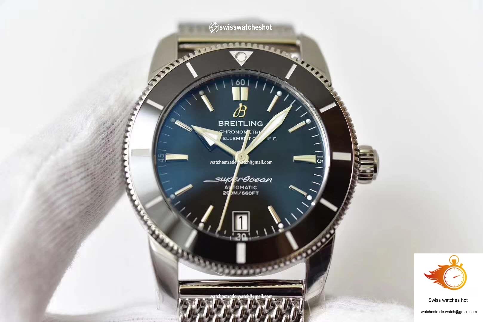 Breitling Superocean Heritage II 42 AB2010121B1A1 GF Factory Blue Dial 1