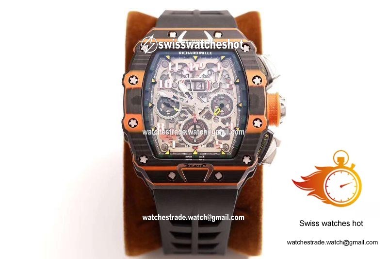 Richard Mille RM011-03 McLaren Automatic Flyback Chronograph KV Factory Skeleton Dial 1