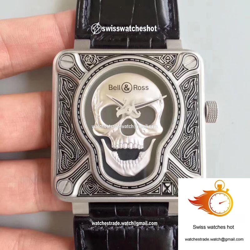 Bell & Ross BR 01 Burning Skull Black Dial 1