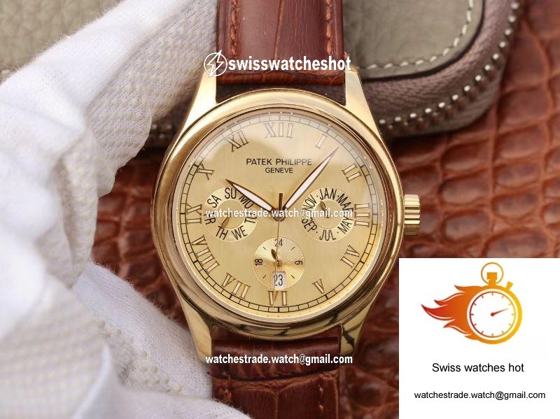 Patek Philippe Annual Calendar 5035J Gold Dial 1
