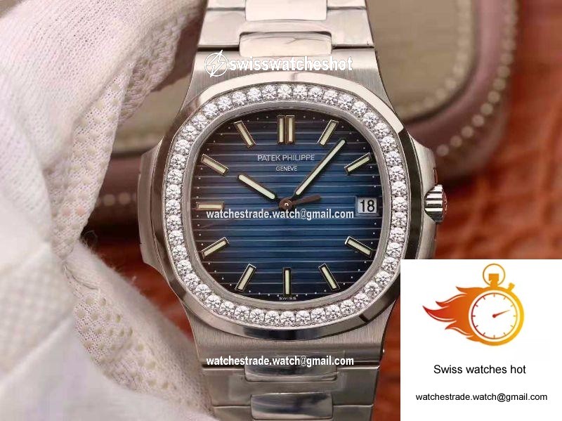 Patek Philippe Nautilus 5711 PF Factory Diamond Bezel Blue Dial 1