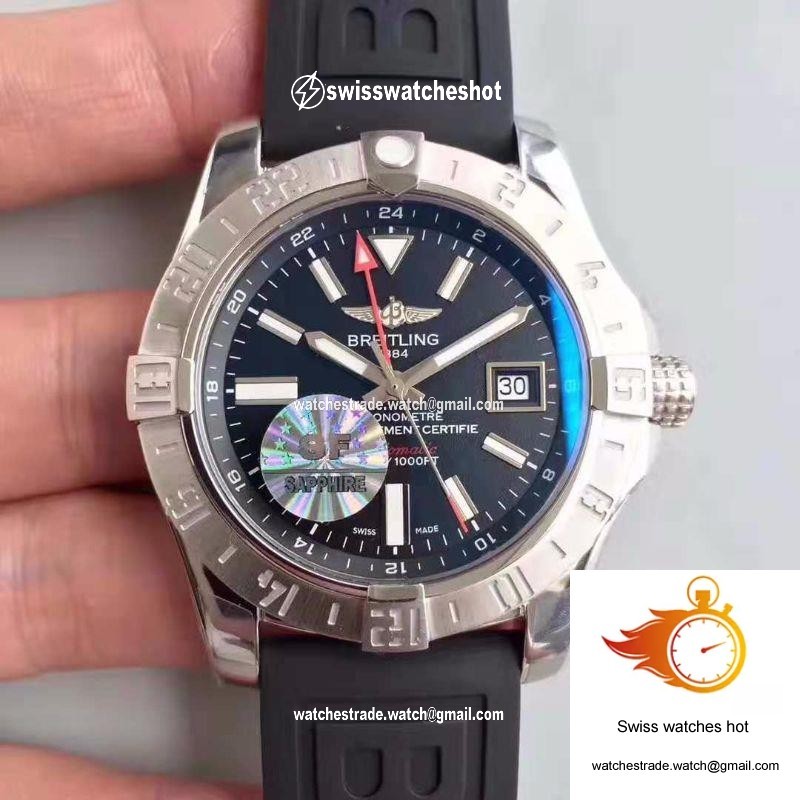 Breitling Avenger II GMT A3239011/BC35/152S GF Factory Black Dial 1