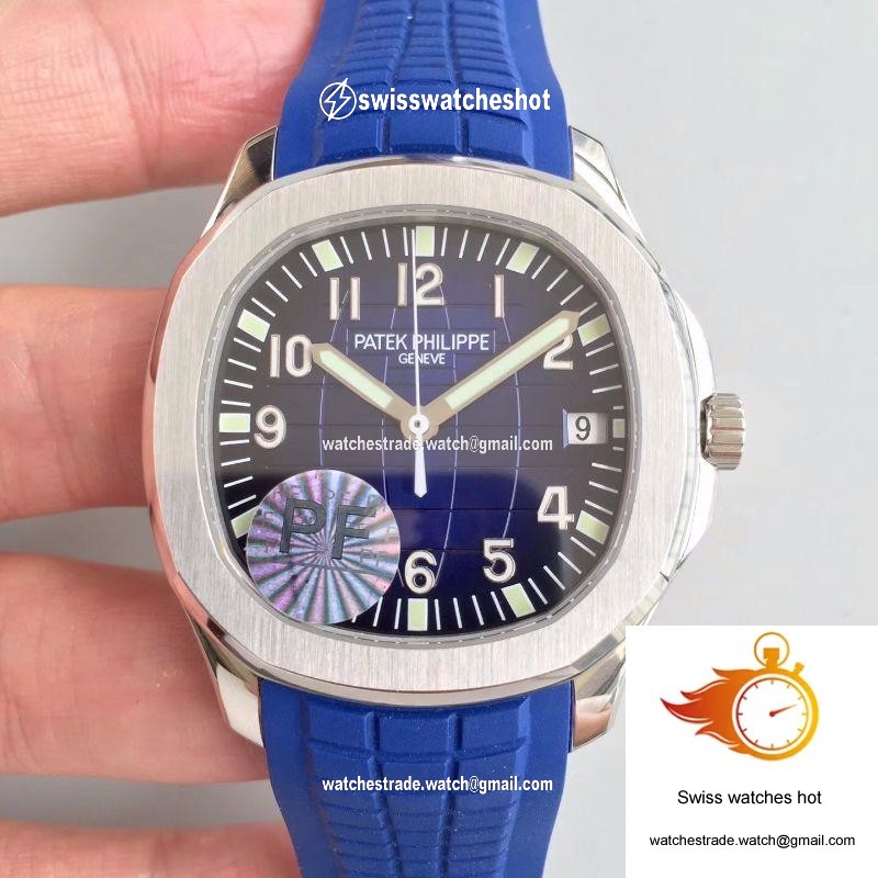 Patek Philippe Aquanaut 5168G-001 PF Factory Black-blue Dial 1