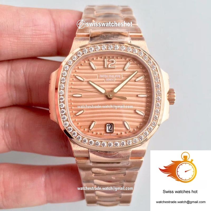 Patek Philippe Ladies Nautilus 7118/1200R PF Factory Rose Gold Dial 1