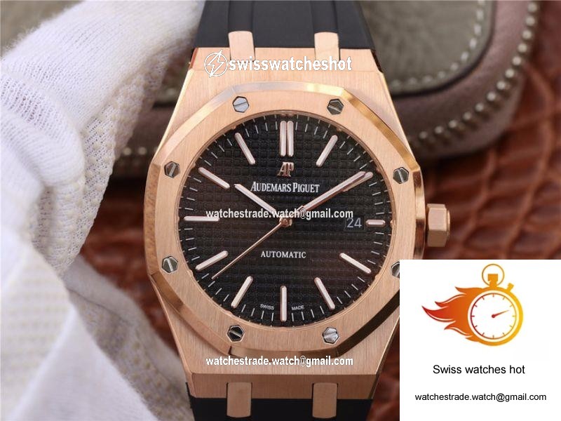 Audemars Piguet Royal Oak 15400OR.OO.D002CR.01 JF Factory Black Dial 1