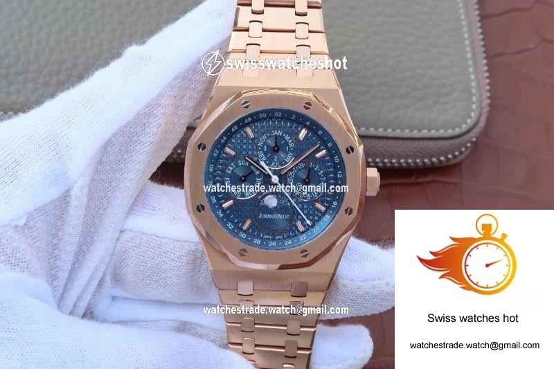 Audemars Piguet Royal Oak Perpetual Calendar 26574OR.OO.1220OR.02 JF Factory Blue Dial 1
