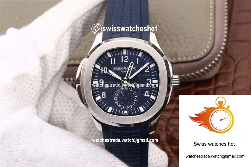 Patek Philippe Aquanaut Dual Time 5164A-001 MP Factory Blue Dial 1