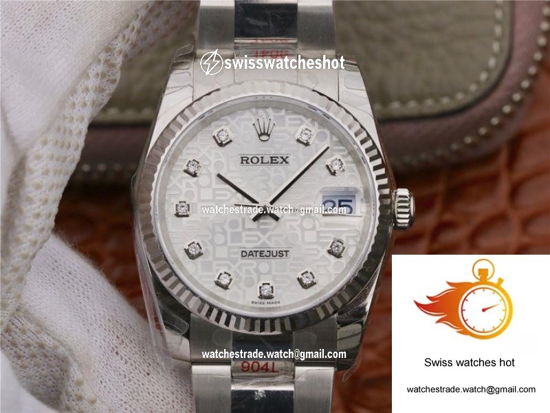 Rolex Datejust 116234 36MM AR Factory Diamond-printed Dial 1