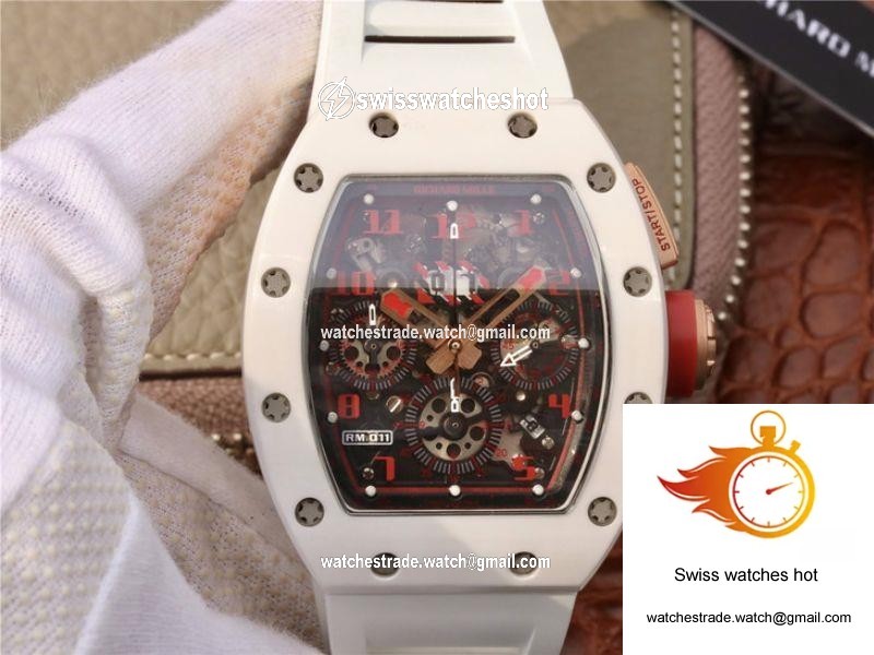 Richard Mille RM011 Felipe Massa Flyback Dubai Chronograph KV Factory Crystal Dial 1