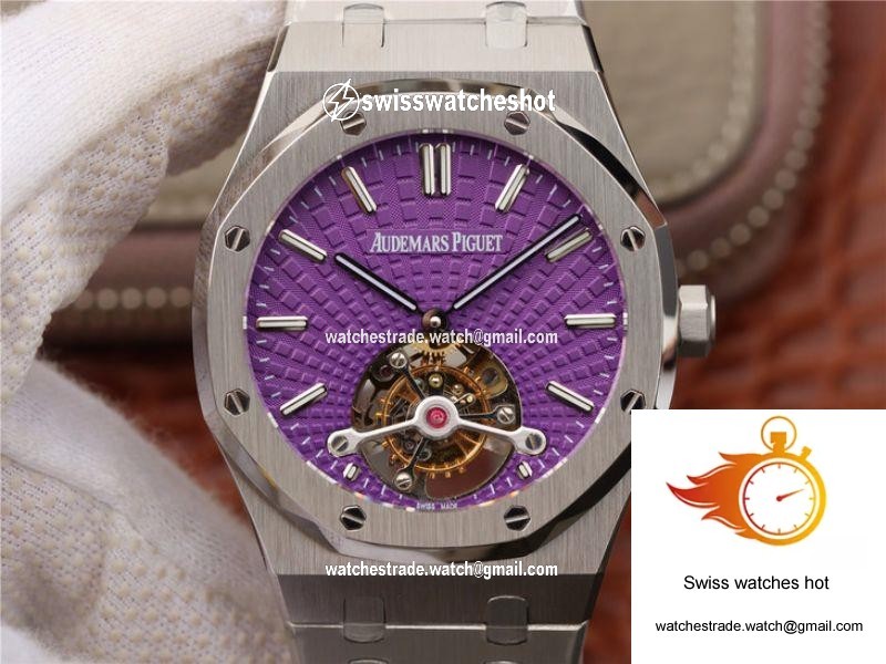 Audemars Piguet Royal Oak Tourbillon 26522ST.OO.1220ST.01 R8 Factory Purple Dial 1