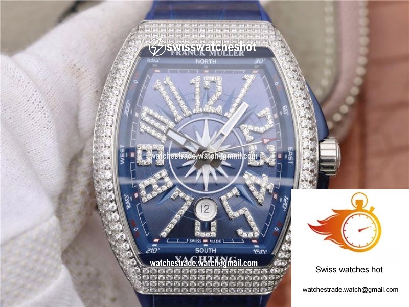 Franck Muller Vanguard V45.SC.DT.AC.BL Blue Dial 1