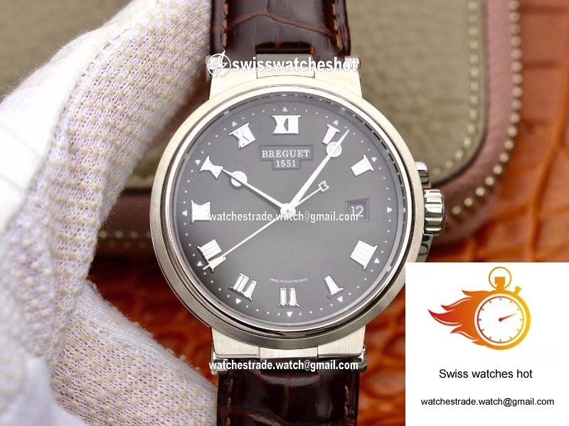 Breguet Marine 5517TI/G2/9ZU V9 Factory Grey Dial 1