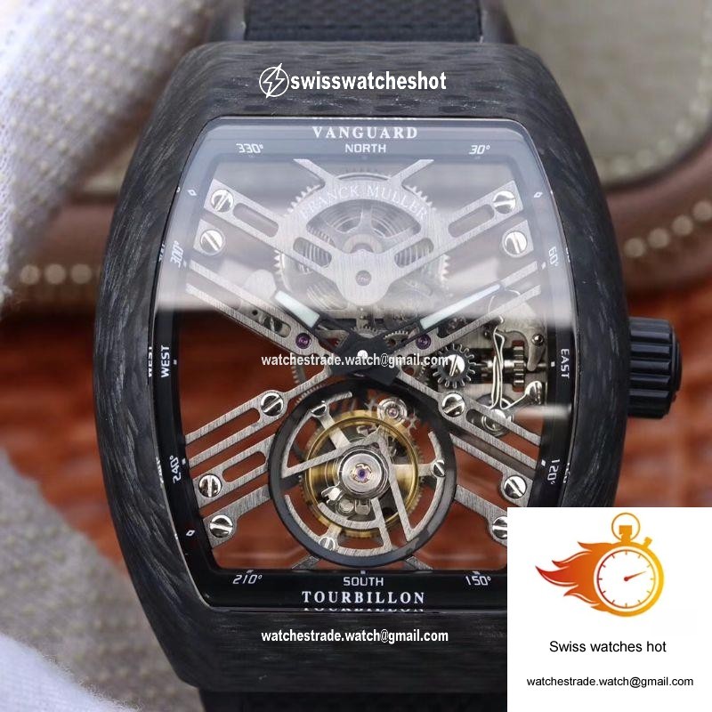 Franck Muller Vanguard Skeleton V45 T SQT Tourbillon Skeleton Dial 1