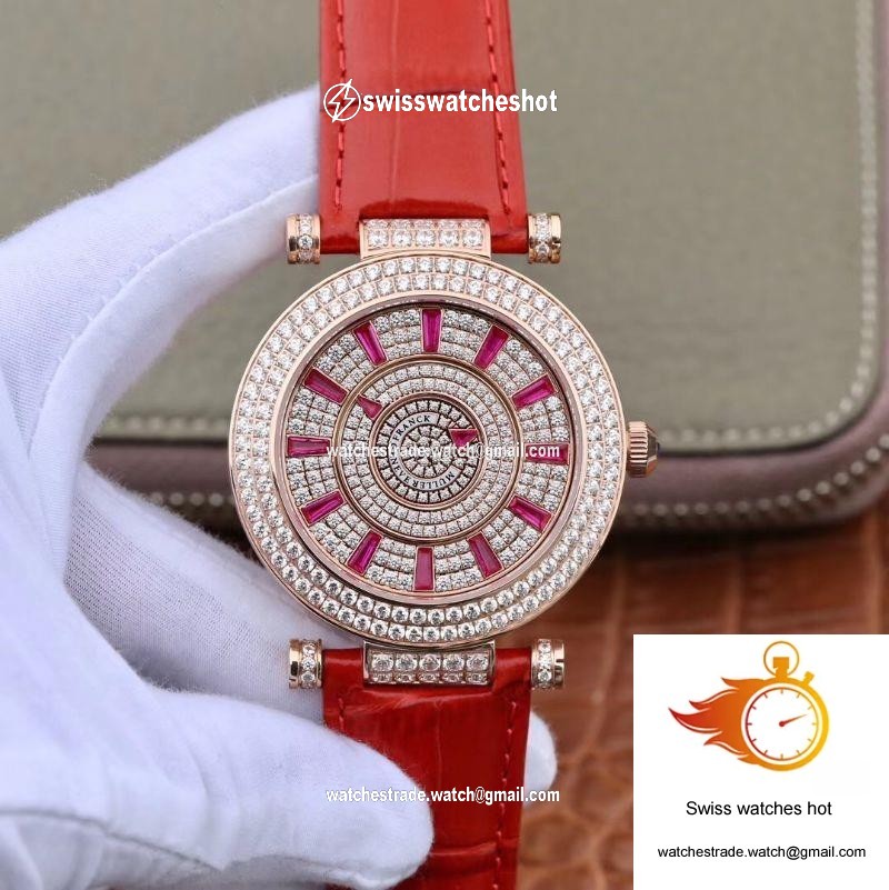 Franck Muller Double Mystery DM42D2RCD GS Factory Rose Gold Diamond Dial 1