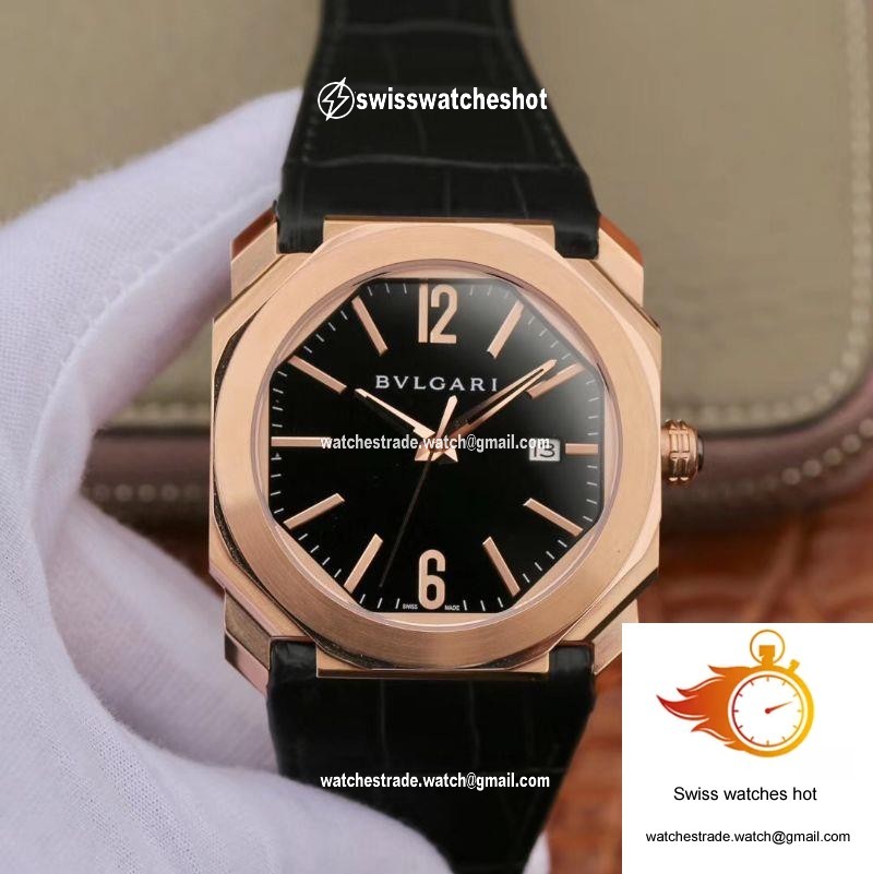 Bvlgari Octo Solotempo 102485 BG041BBSPGVD Black Dial 1
