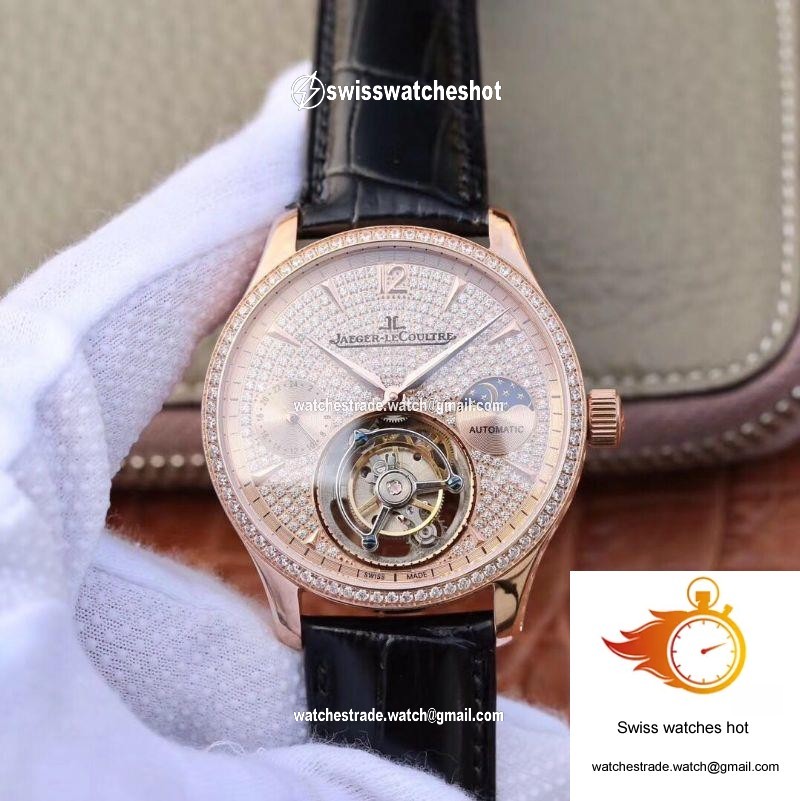 Jaeger-LeCoultre Master Complication Functions Tourbillon 18K Rose Gold Diamonds Dial 1