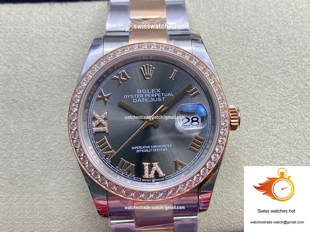 Rolex Datejust M126281RBR-0012 EW Factory Diamond-set Bezel 1