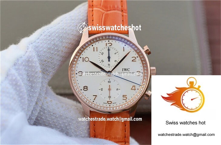 IWC Portuguese ZF Factory Orange Cowhide Strap 1