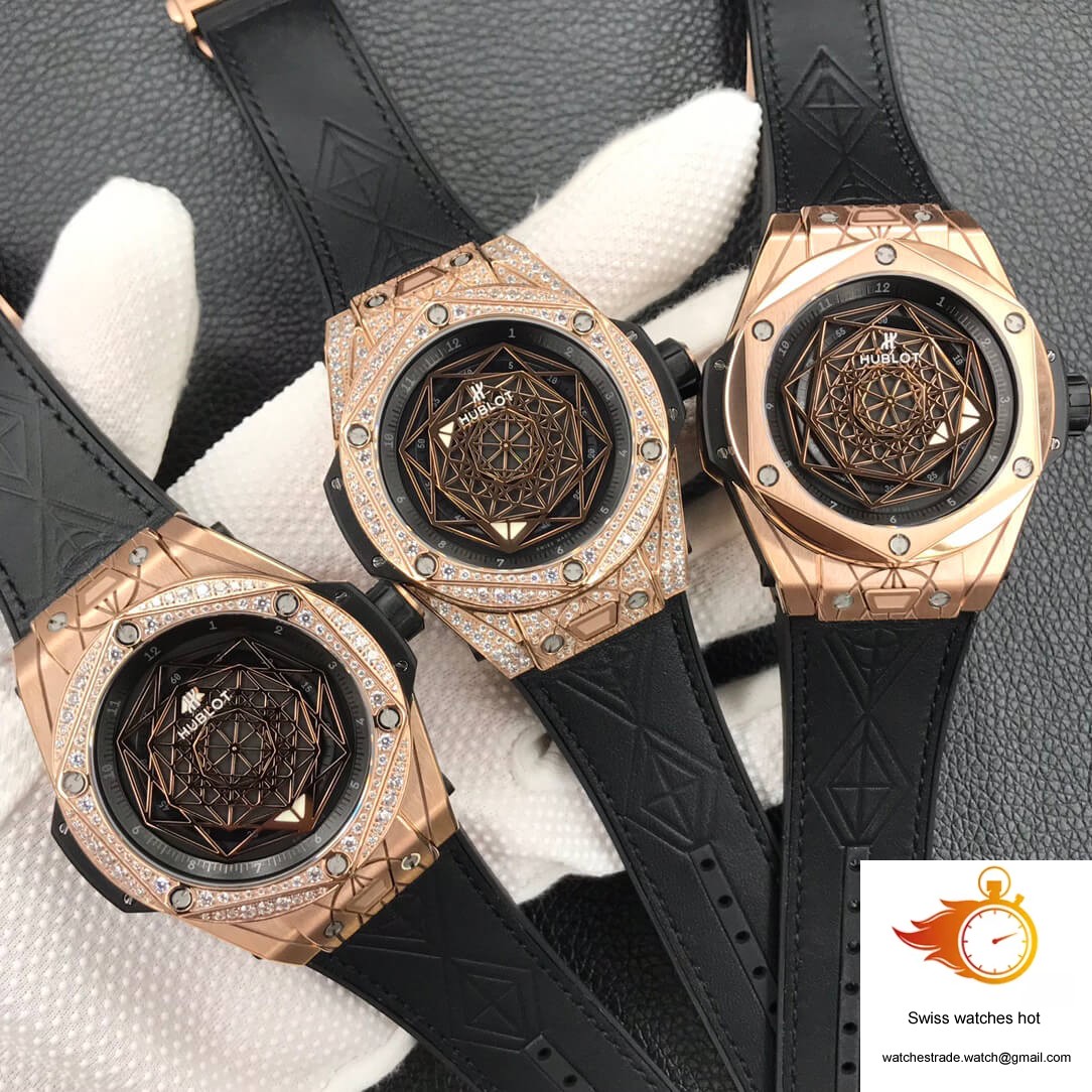 Hublot Big Bang WWF Factory Gold Full Diamond Case 10
