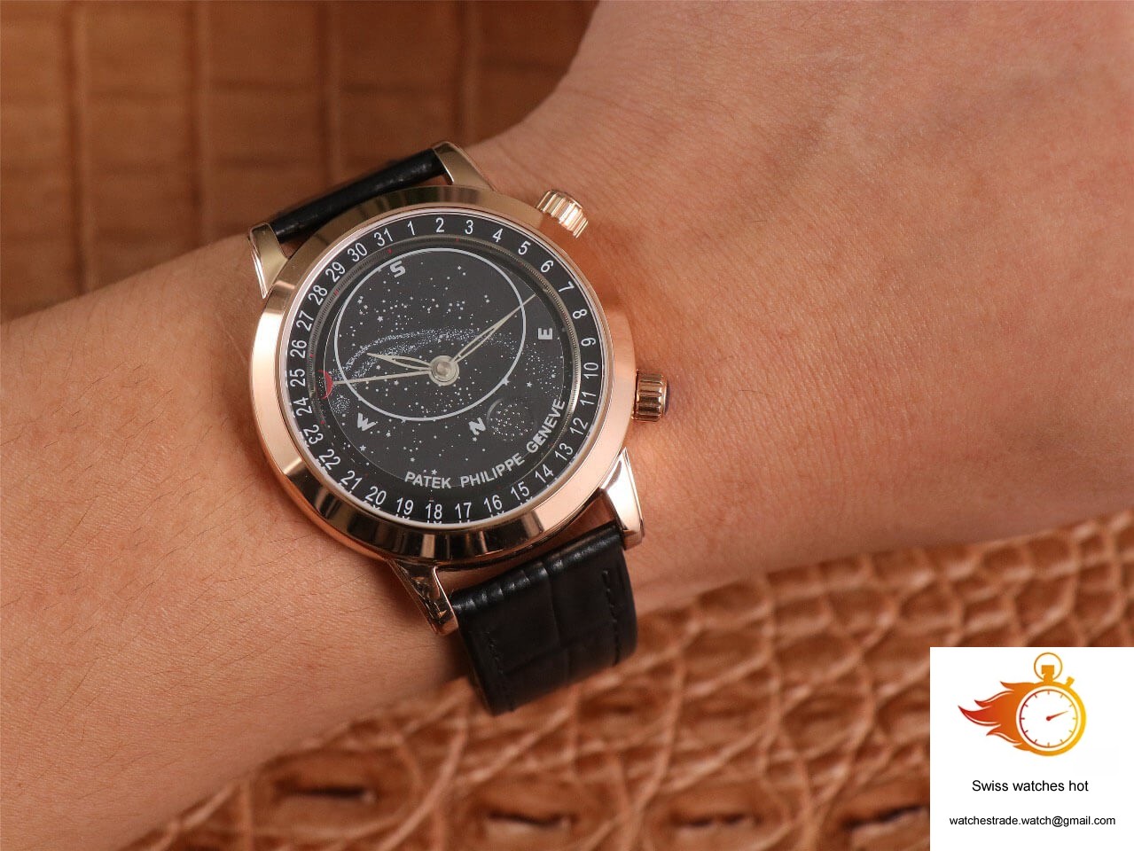 Patek Philippe Grand Complications 6102 TW Factory Rose Gold Black Dial 10