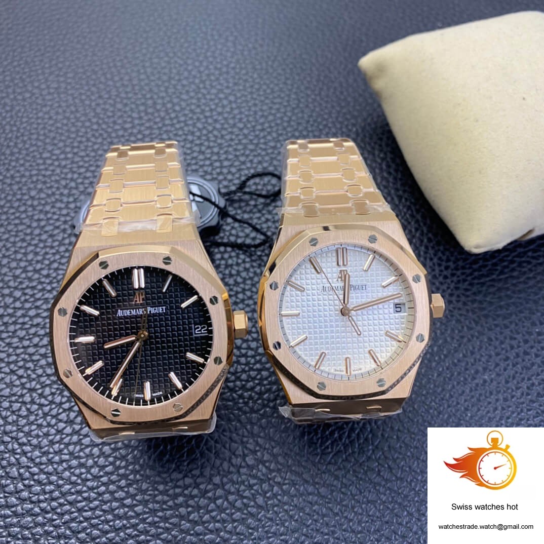 Audemars Piguet Royal Oak 15500 ZF Factory Rose Gold Version White Dial 10