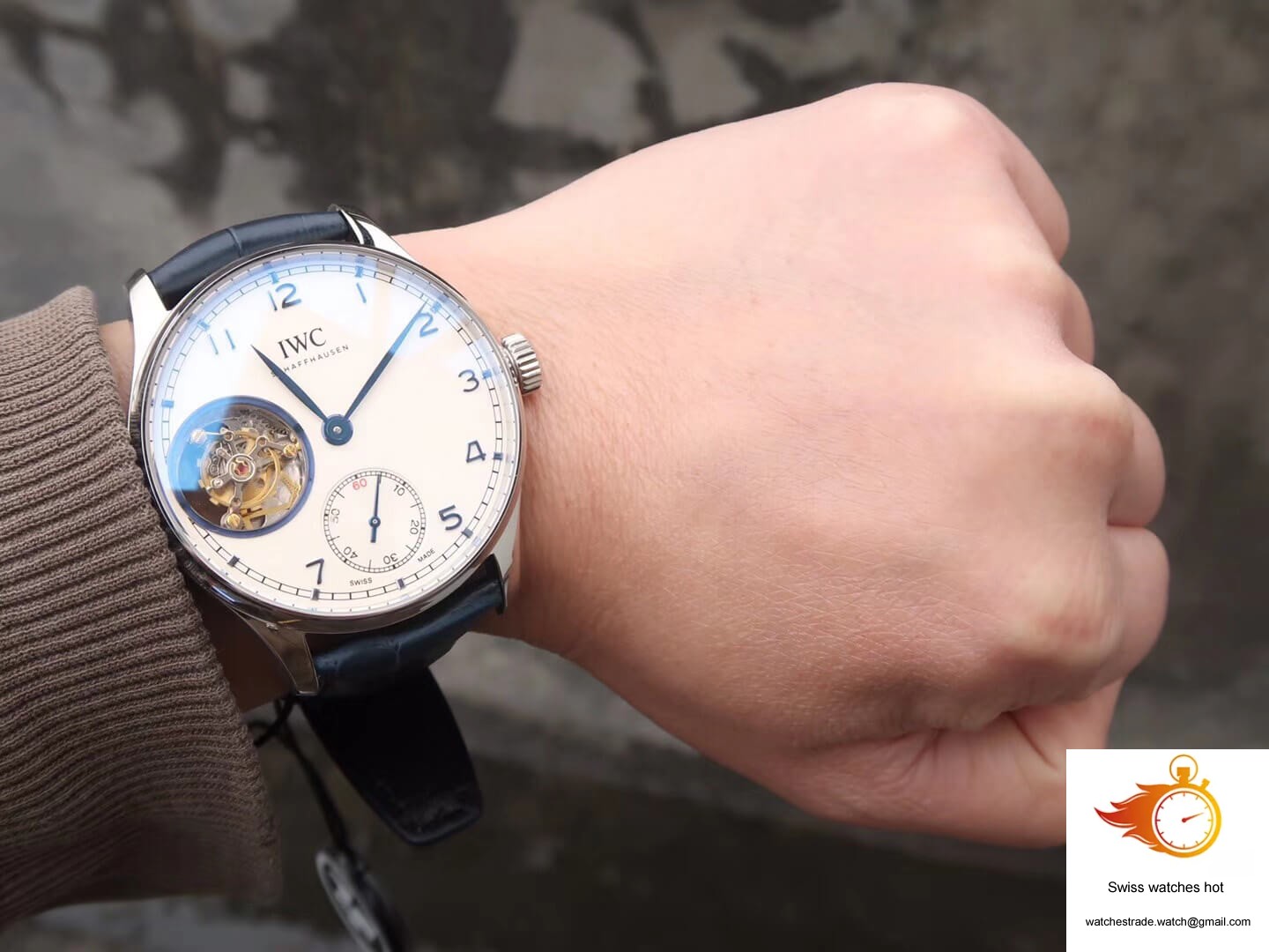 IWC Portuguese Tourbillon ZF Factory Stainless Steel White Dial 10