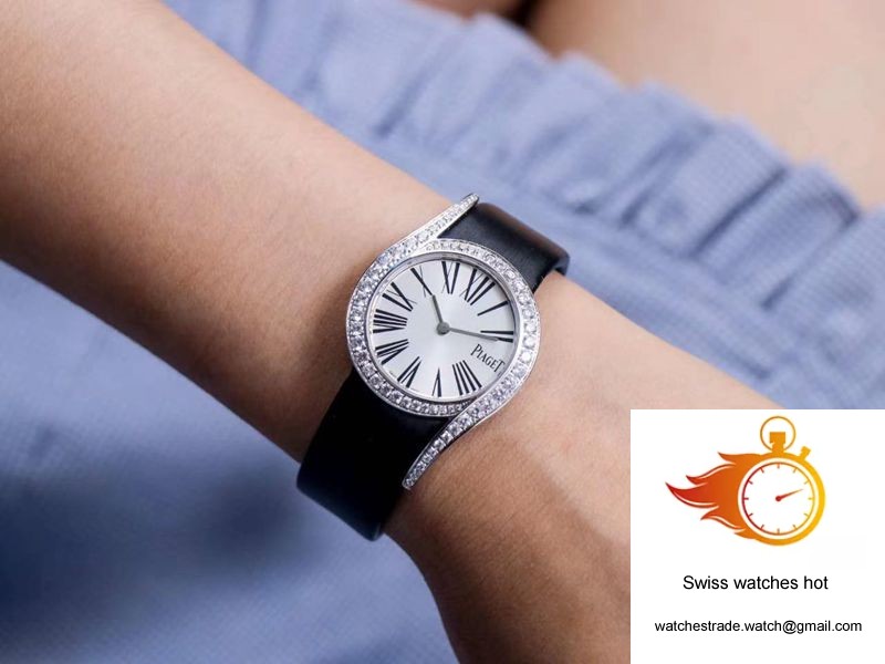 Piaget Limelight Gala Quartz Watch G0A42150 ZF Factory White Gold Diamond 10