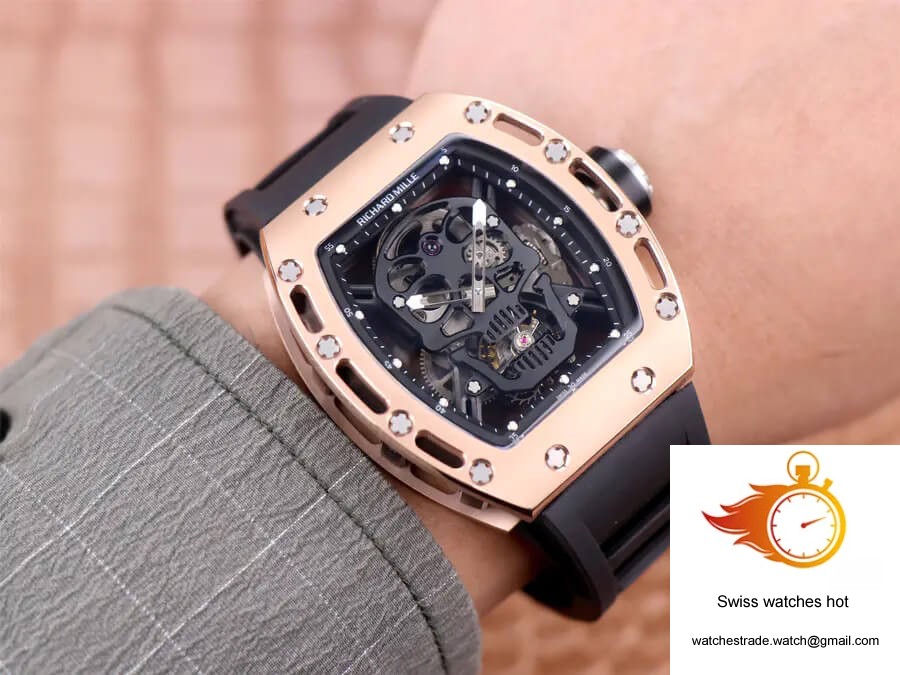 Richard Mille RM52-01 Tourbillon JB Factory Ceramic Skull Dial 10